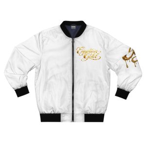 Gold Lion Graphic Bomber Jacket — 'Everything's For The Bold' Streetwear
