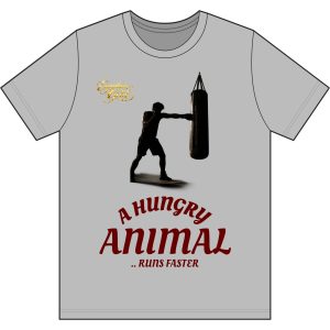 A Hungry Animal Running Tee — "A Hungry Animal ... Runs Faster" Athletic T-Shirt