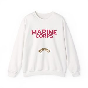 Marine Corps Sweatshirt — "Semper Fi" Eagle, Globe & Anchor Crewneck