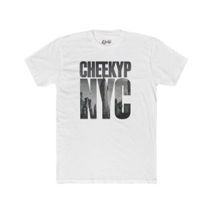 CHEEKYP NYC Graphic Tee — Vintage Black & White New York City Skyline T‑Shirt