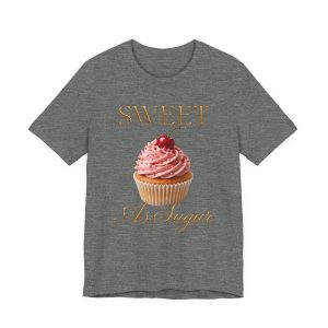 Cupcake Graphic Tee — "Sweet as Sugar" Front & "Hard as Ice" Back Novelty T-Shirt
